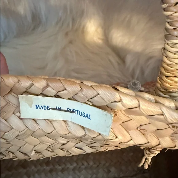 1960s Mid Century Seashell Embellished Woven Tote / Beach Bag Rare Find! - Picture 10 of 16